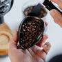 Coffee Dosing tray from Barista-Essentials while using RDT spray with Niche grinder in background