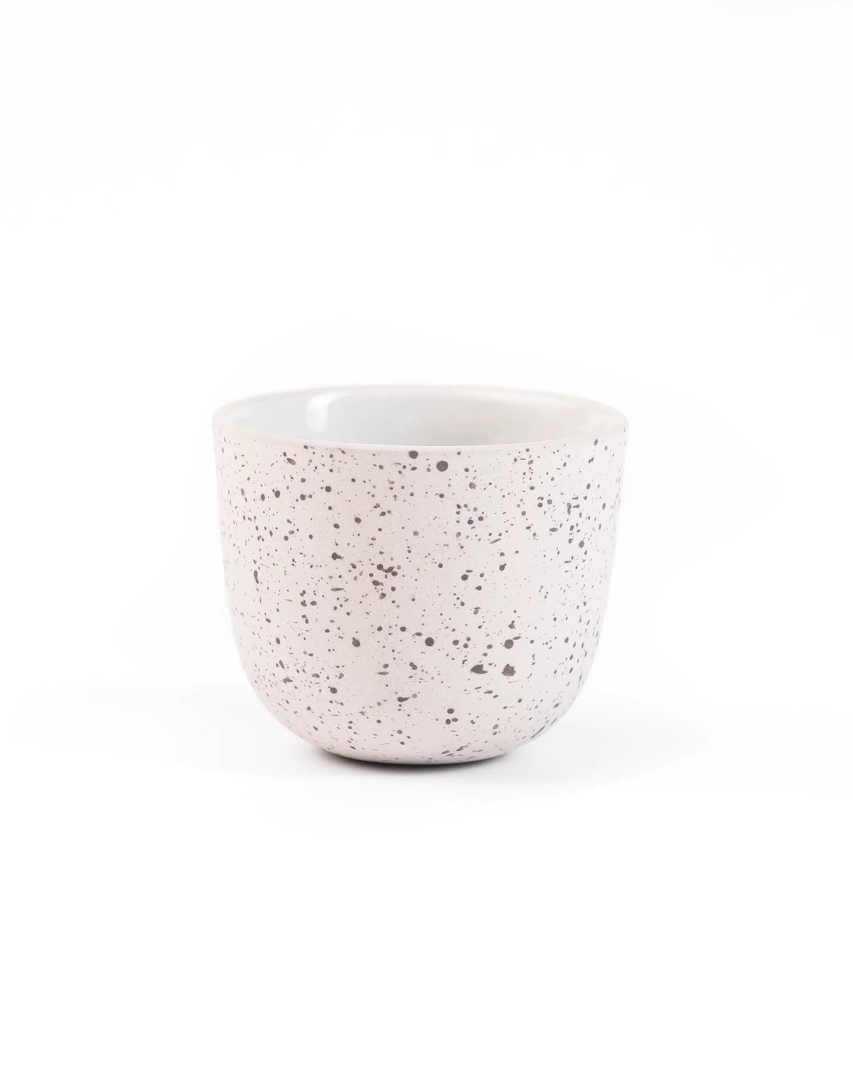 Espresso kopje porcelein 60ml speckled wit en grijs design van Barista-Essentials