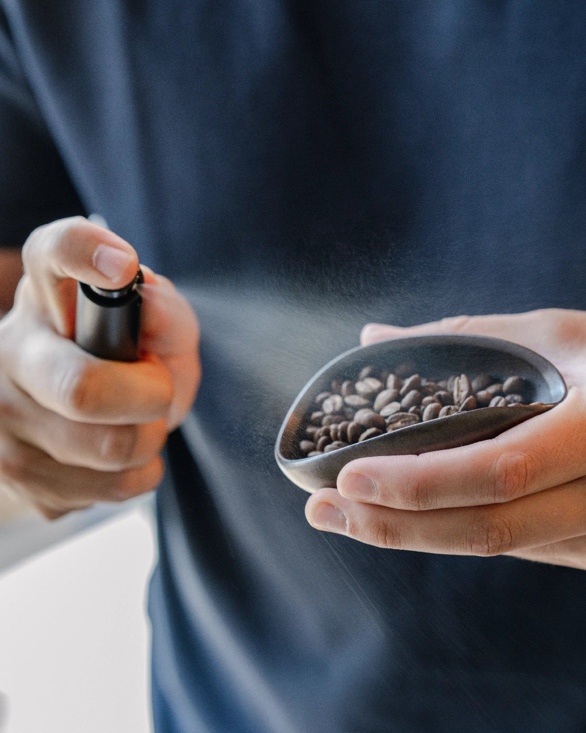RDT spray gebruikt om water over je koffiebonen te sprayen